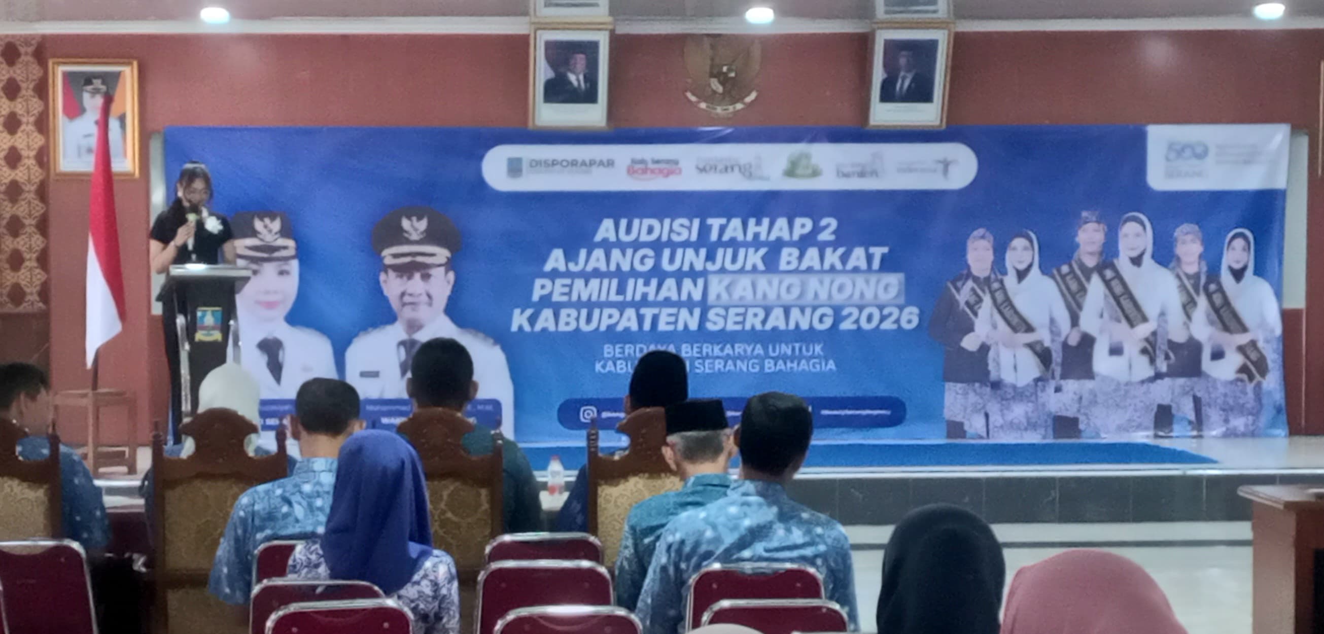 Perebutkan Tiket Grand Final, 40 Peserta Kang Nong Serang 2026 Uji Bakat di Panggung Audisi II